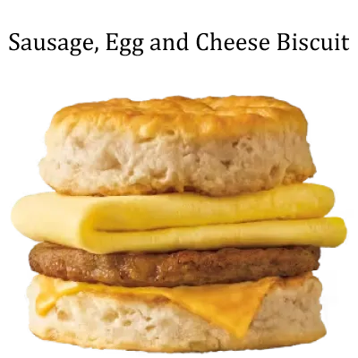 Sausage, Egg and Cheese Biscuit