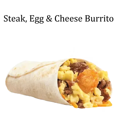 Steak, Egg & Cheese Burrito