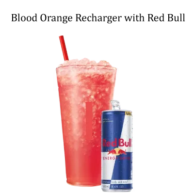 Blood Orange Recharger with Red Bull