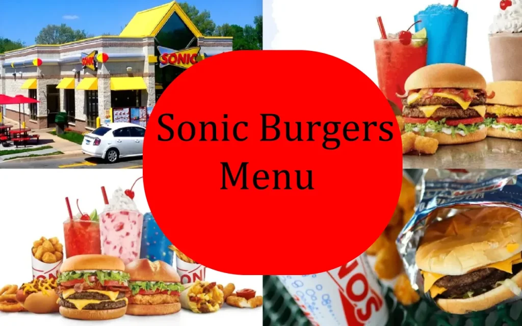 sonic burgers menu