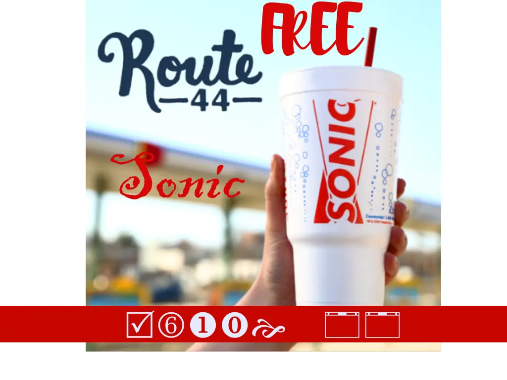 Sonic Route 44 Menu