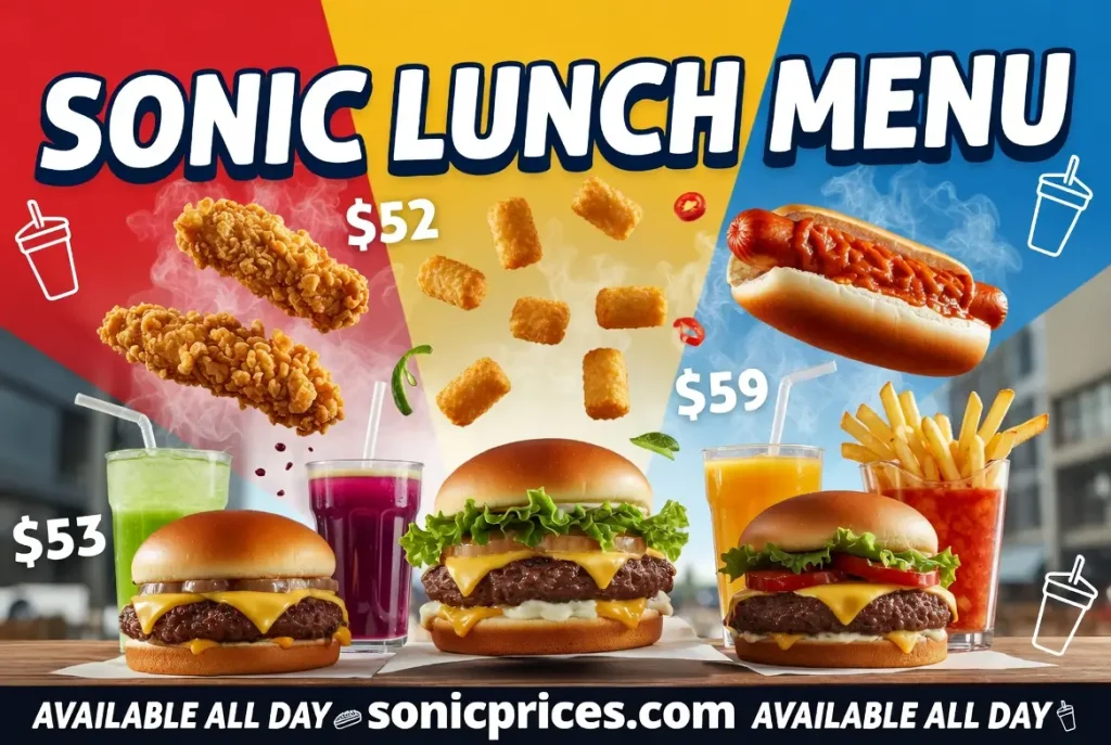 Sonic Lunch Menu 1 Sonic Lunch Menu - Sonicprices.com